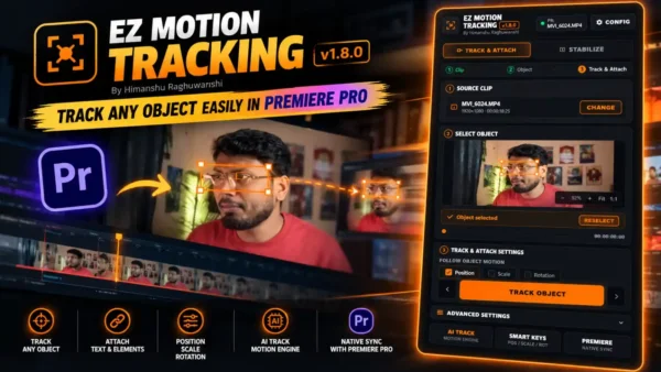 EZ Motion Tracking – AI Object Tracking & Stabilization Plugin for Premiere Pro