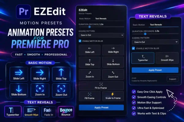 EZEdit Premiere Pro Suite