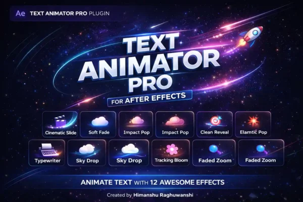 EZEdit Text Animator Pro (12 Presets 2026)