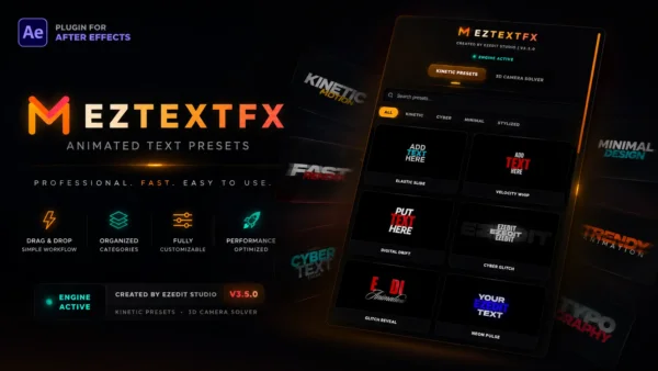 EZTEXTFX Text Animation Pro | Cinematic Typography Plugin for After Effects